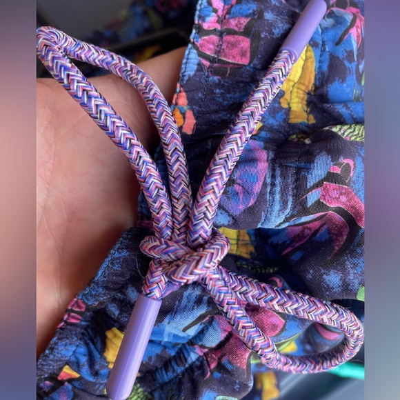 🐠Colorful Fish Print Swim Shorts trunks  Men’s Buoy Boat Size Large lined!  6” - Picture 4 of 8